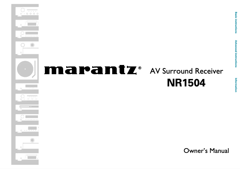Página 1 del manual Manual de usuario Marantz NR1504/N1SG