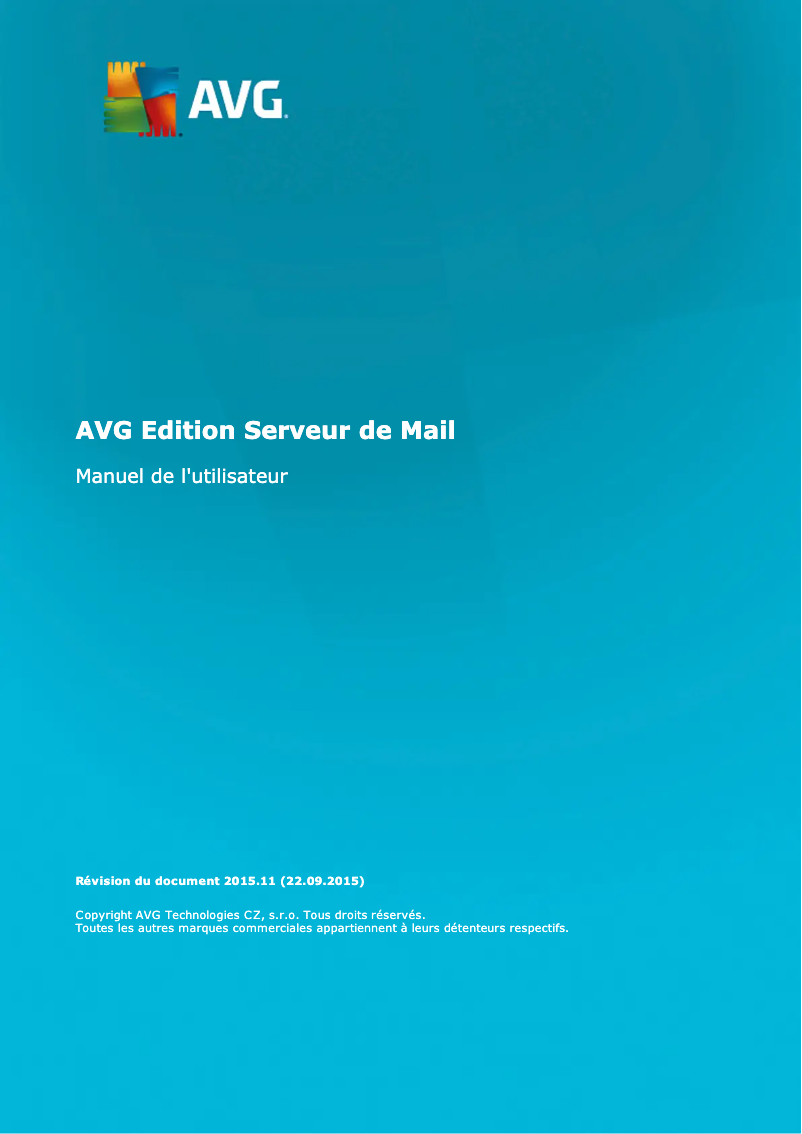 Página 1 del manual Manual de usuario AVG Edition Serveur de Mail 2015