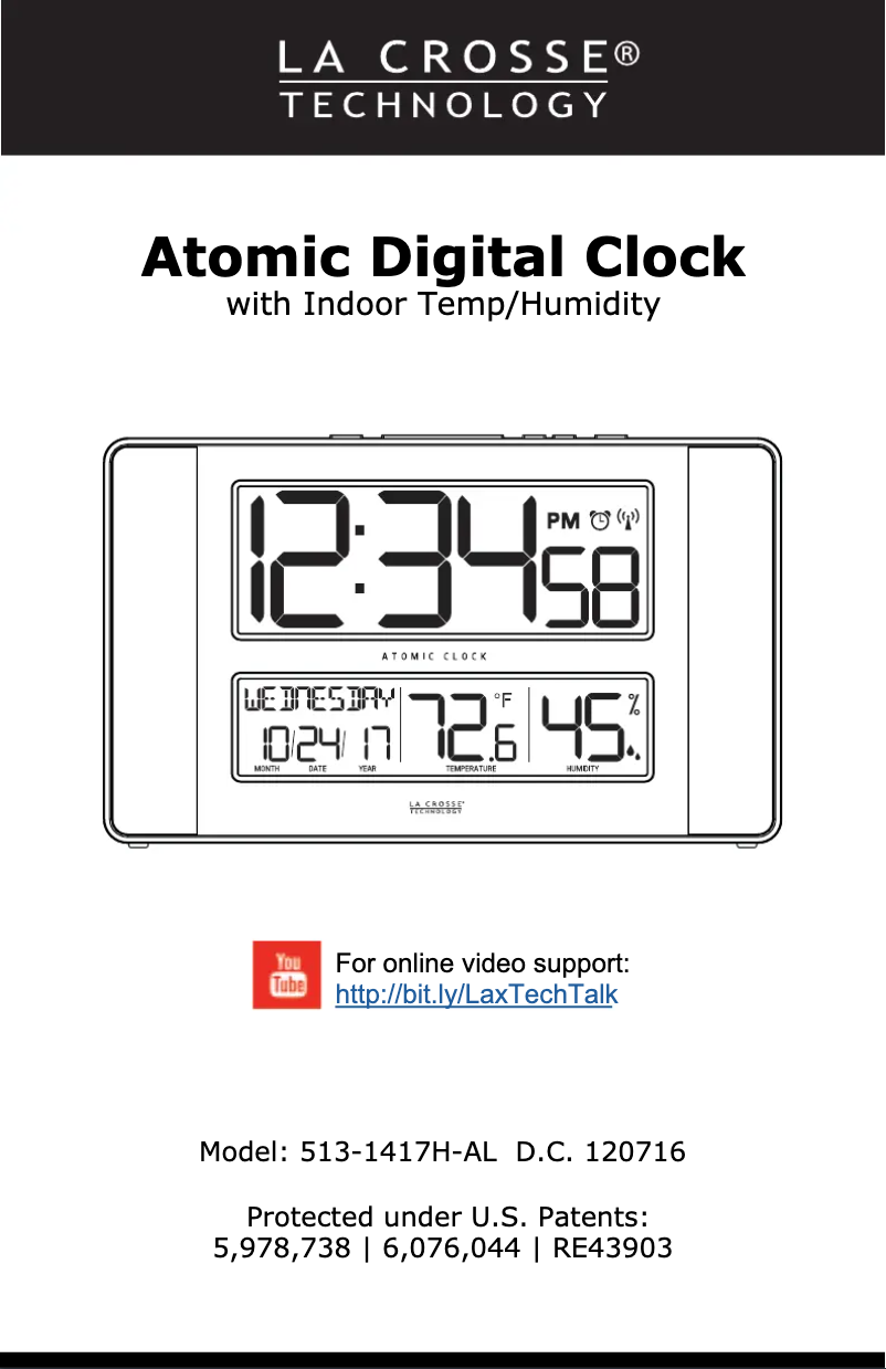 Image de la première page du manuel de l'appareil 513-1417H-AL