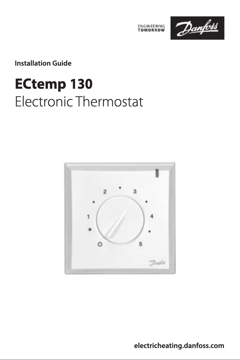 Page 1 de la notice Manuel utilisateur Danfoss ECtemp 130