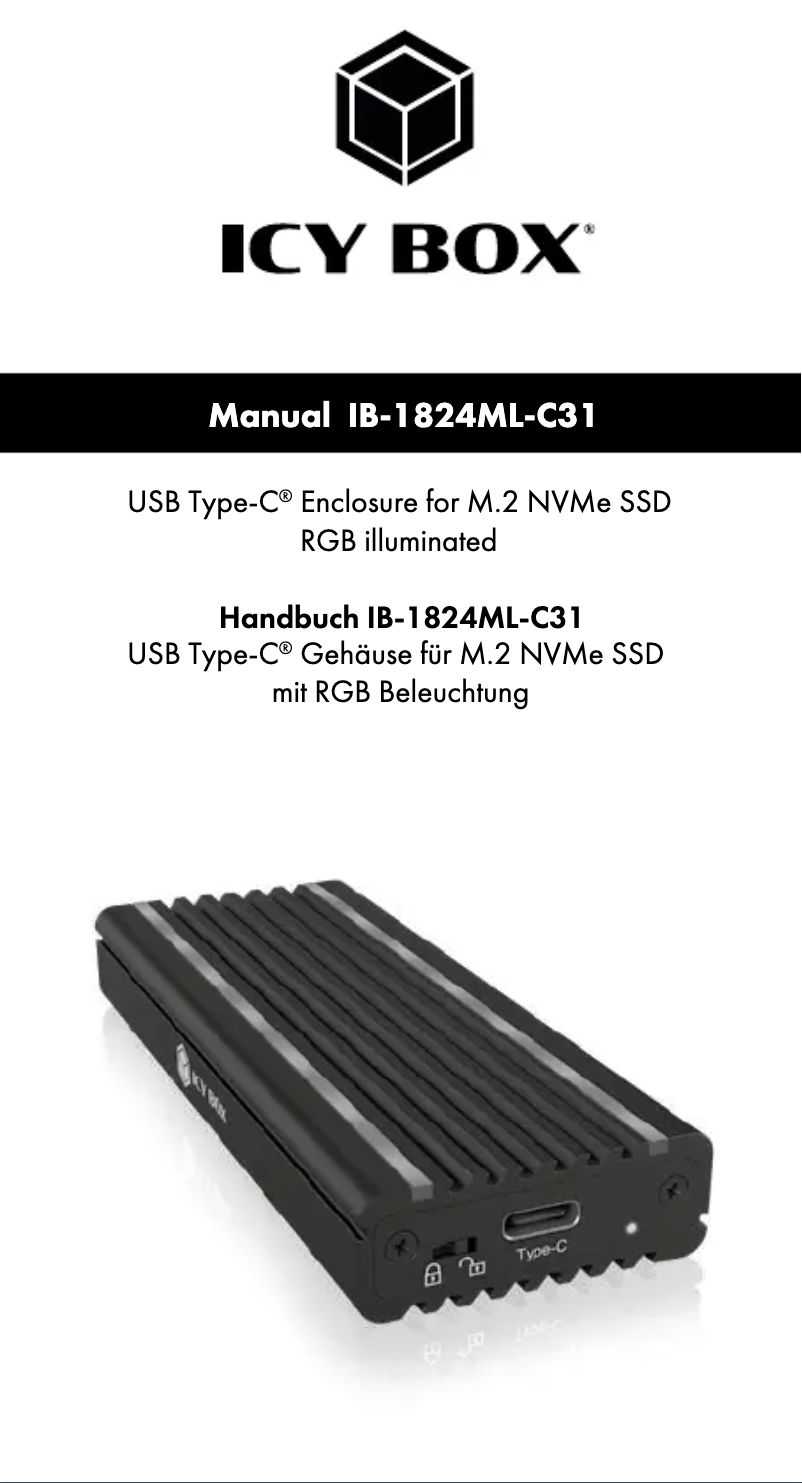 Image de la première page du manuel de l'appareil IB-1824ML-C31