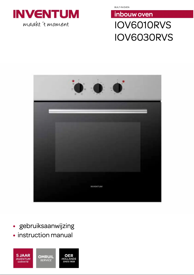 Image de la première page du manuel de l'appareil IOV6030RVS