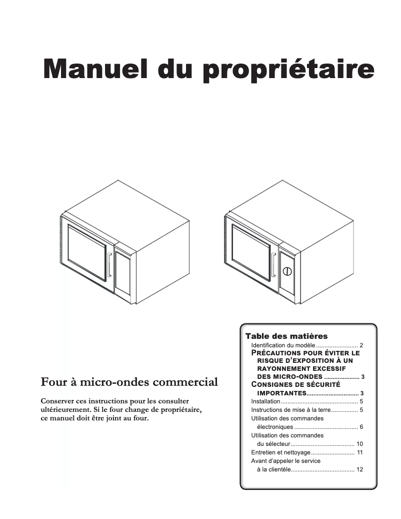 Page 1 de la notice Manuel utilisateur ACP RMS10DS