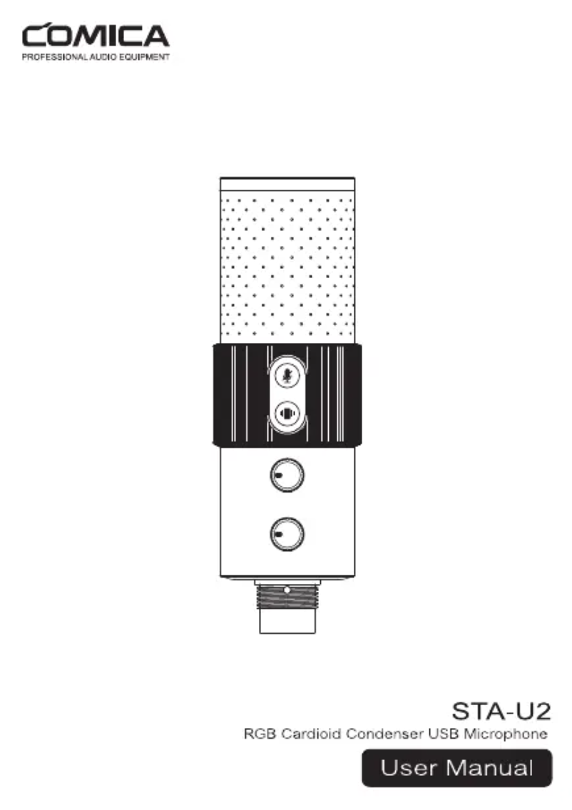 Page 1 de la notice Manuel utilisateur Comica STA-U2A