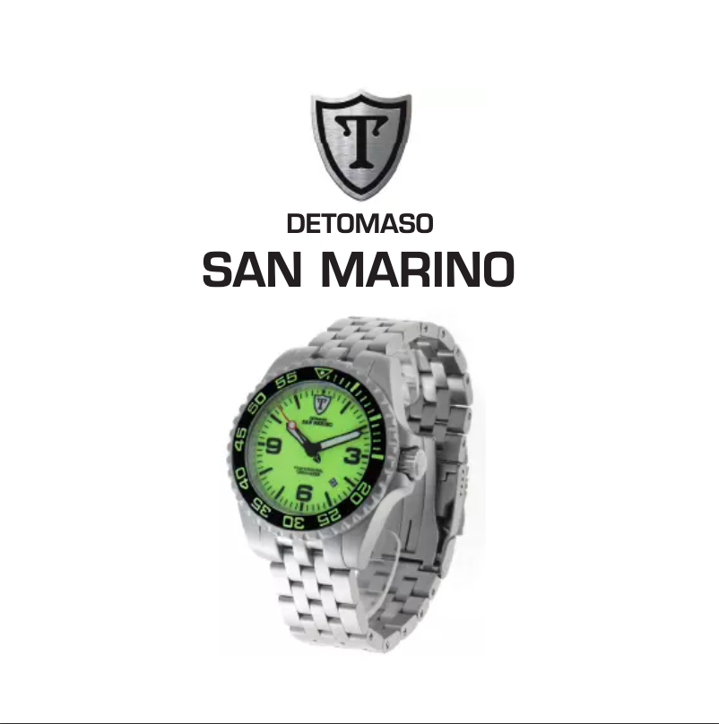 Page n°1 - Manuel utilisateur Detomaso San Marino