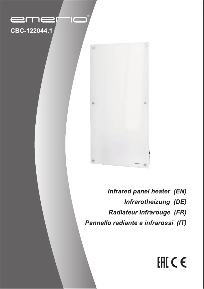 Page 1 de la notice Manuel utilisateur Emerio CBC-122044