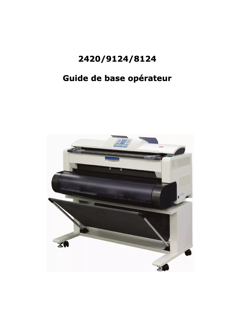 Page 1 de la notice Manuel utilisateur Kyocera TASKalfa 2420w