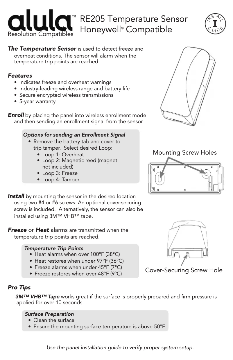 Image de la première page du manuel de l'appareil RE205