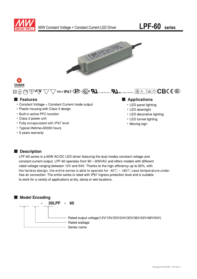 Page n°1 - Manuel utilisateur Monacor PSIP-60/12