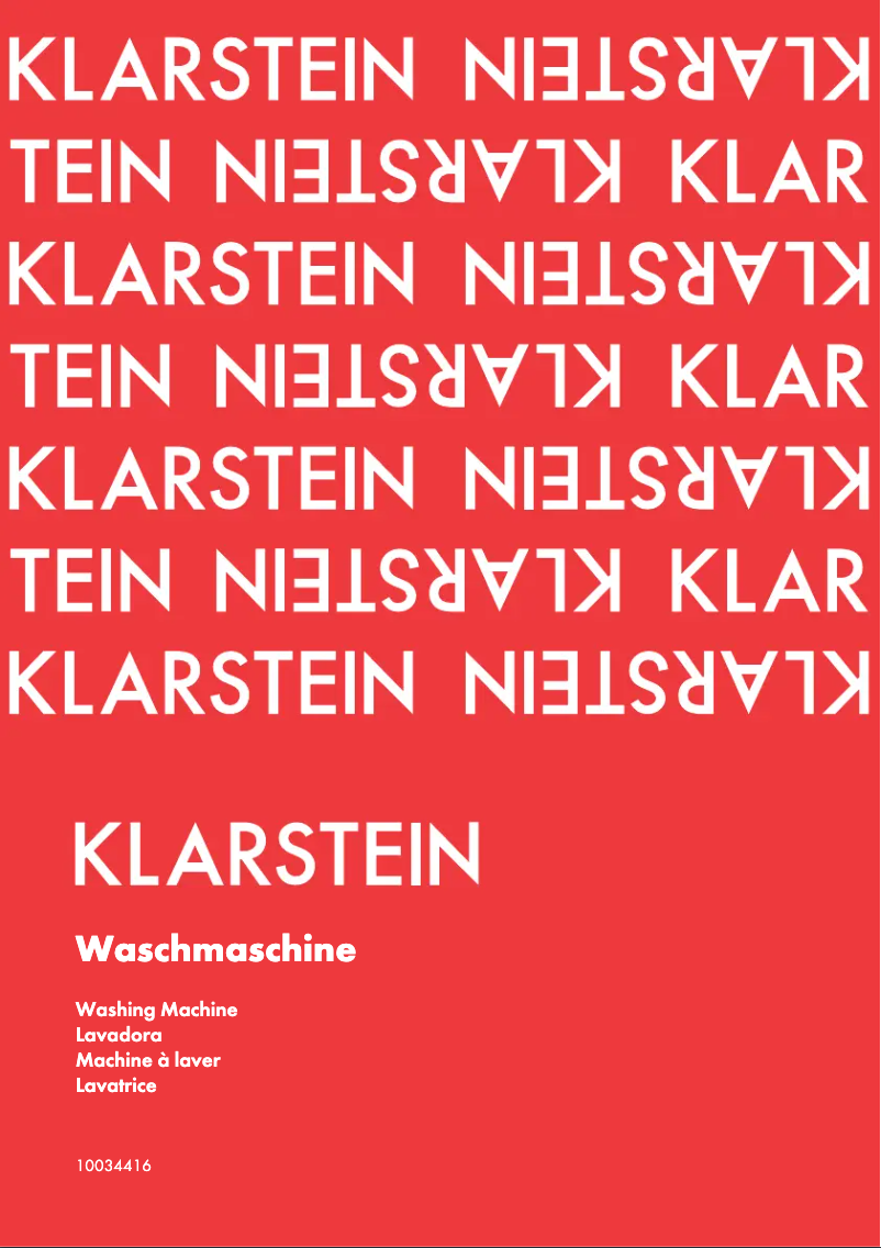 Page n°1 - Manuel utilisateur Klarstein 10034416