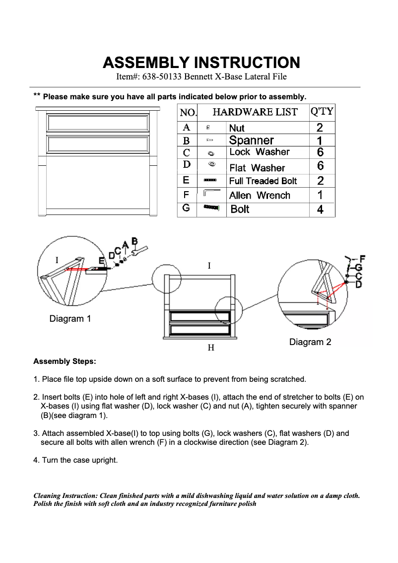 Page 1 de la notice Manuel utilisateur Hooker 638-50133