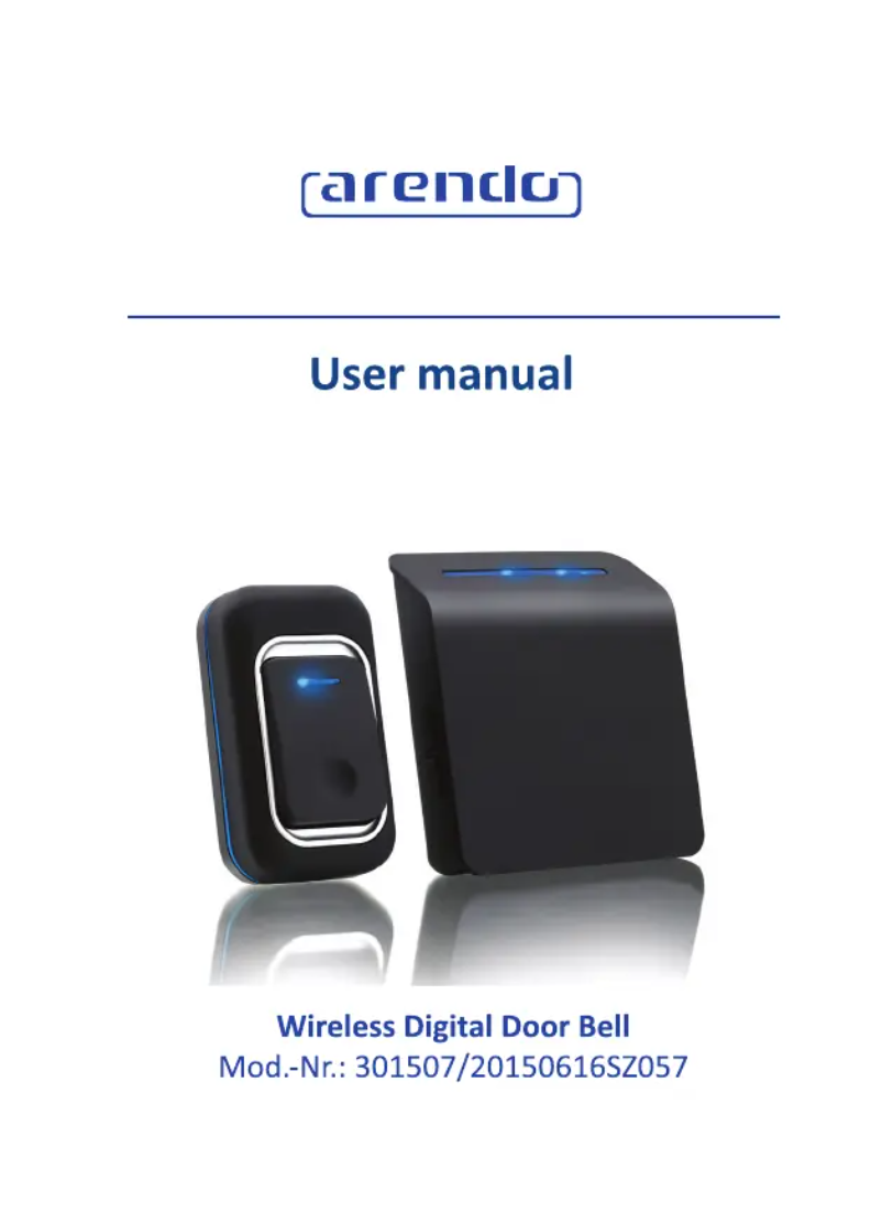 Page n°1 - Manuel utilisateur Arendo 301507