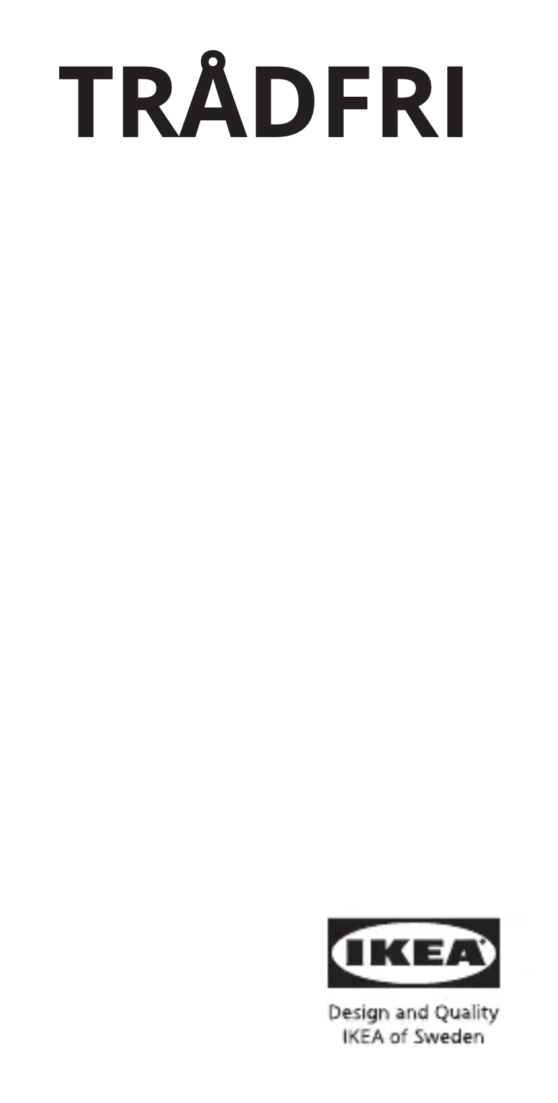Image de la première page du manuel de l'appareil TRÅDFRI 705.233.74