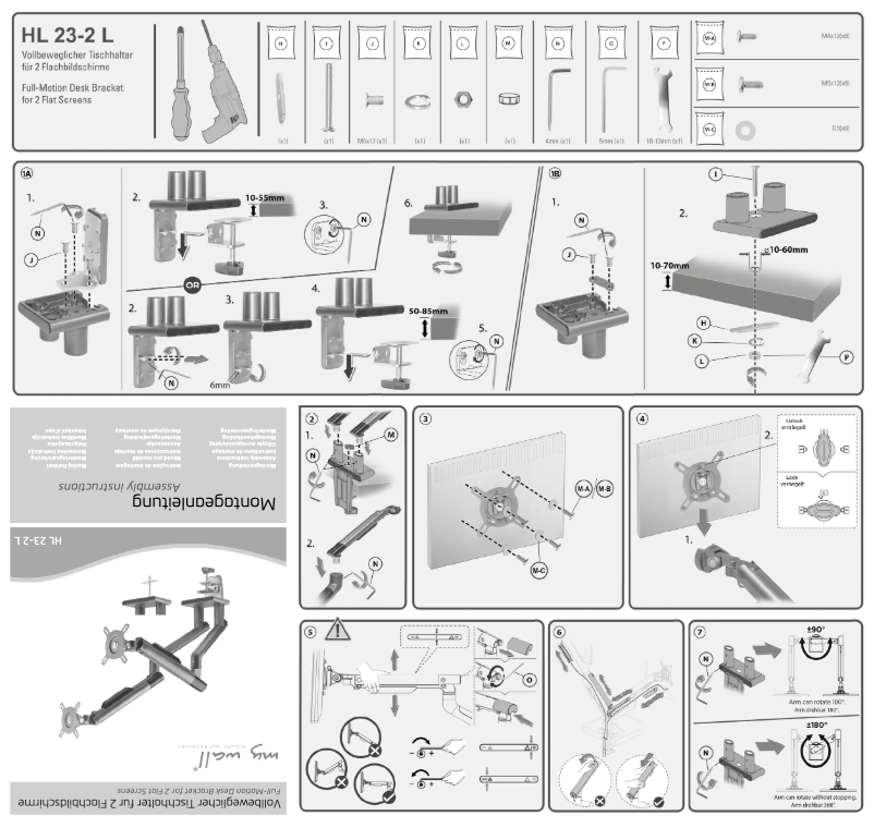 Page 1 de la notice Manuel utilisateur My Wall HL 23-2 L