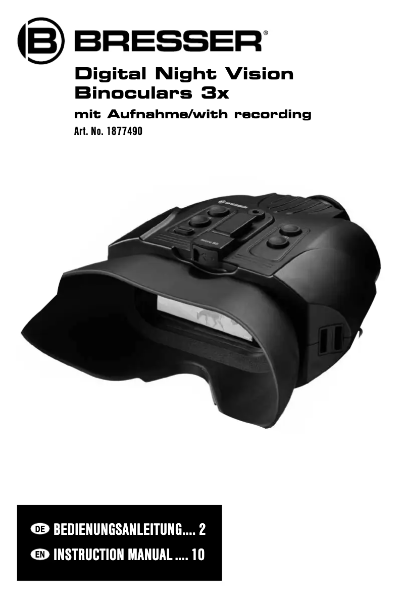 Image de la première page du manuel de l'appareil Digital Nightvision 3x