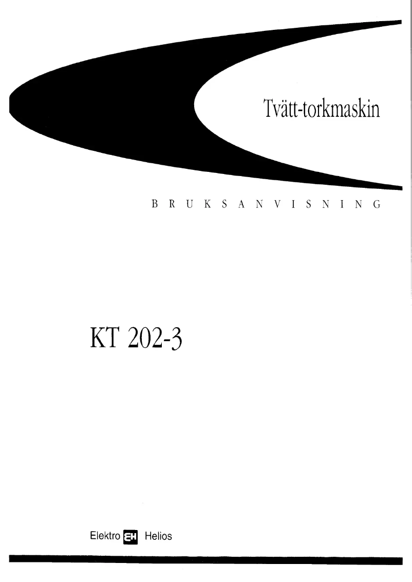 Page n°1 - Manuel utilisateur Elektro Helios KT202-3