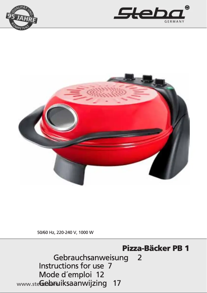 Image de la première page du manuel de l'appareil PB 1