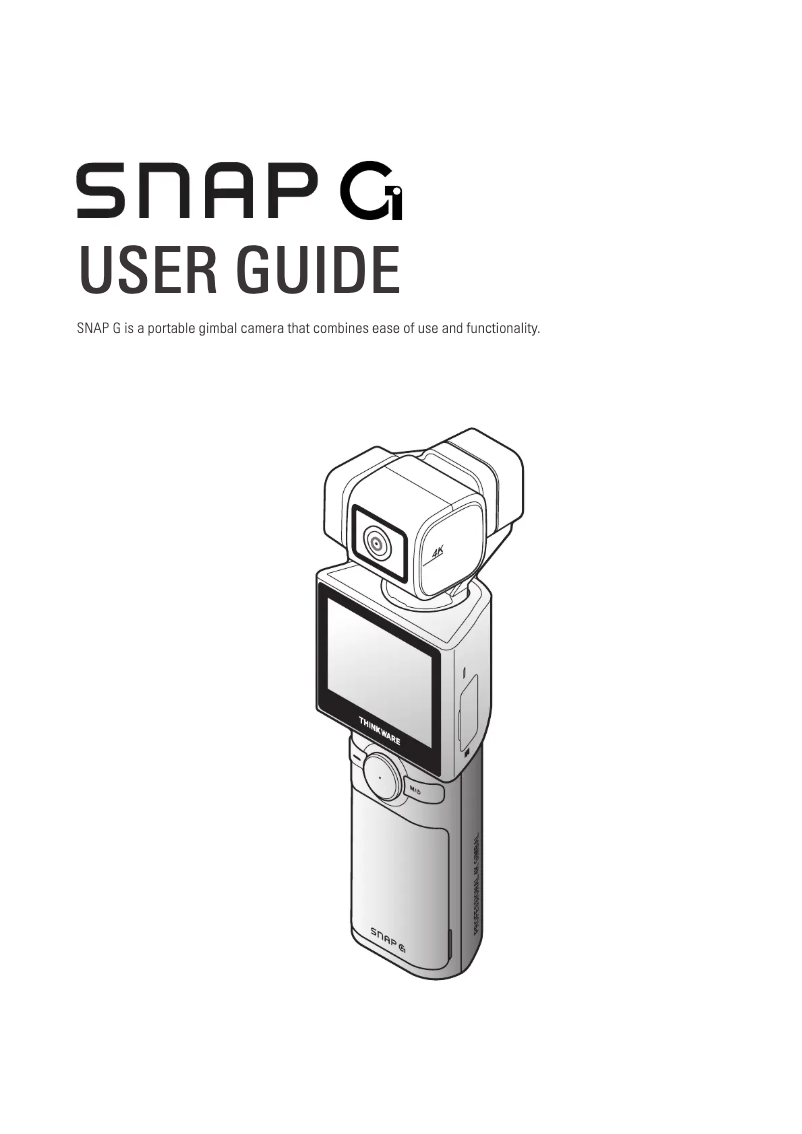 Página 1 del manual Manual de usuario Thinkware SNAP-G