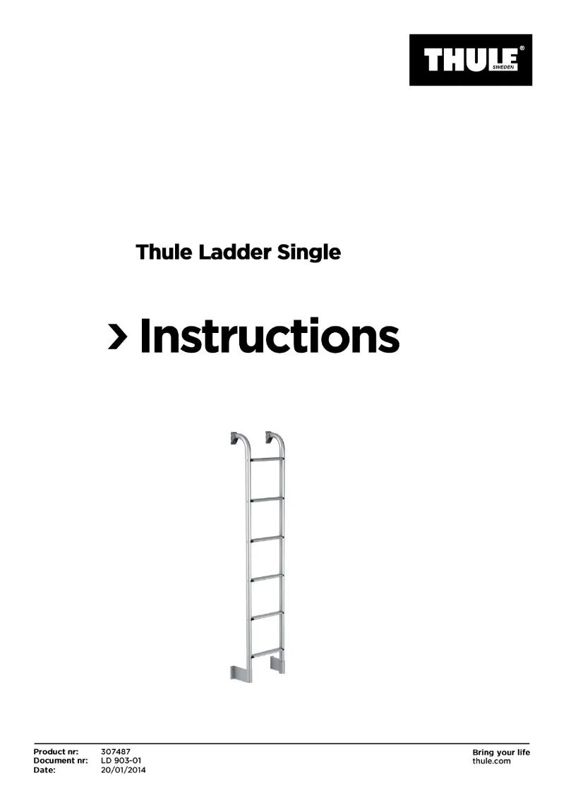Página 1 del manual Manual de usuario Thule Ladder 6 Steps