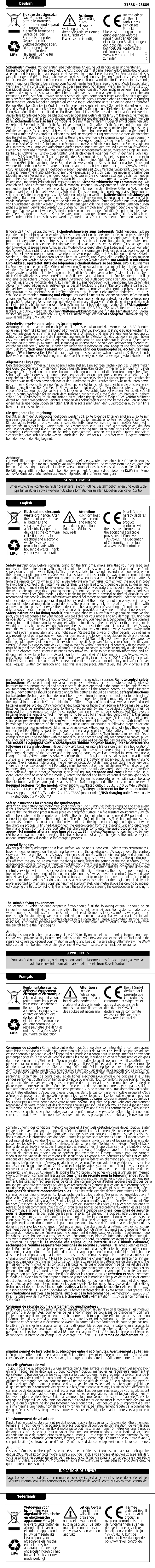 Image de la première page du manuel de l'appareil Nano Quad FUN