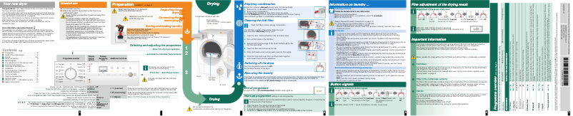 Image de la première page du manuel de l'appareil WT46W361BY