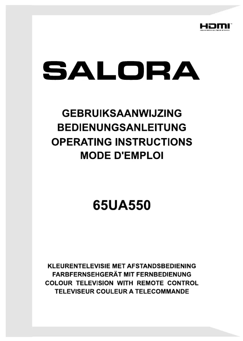Page 1 de la notice Manuel utilisateur Salora 65UA550