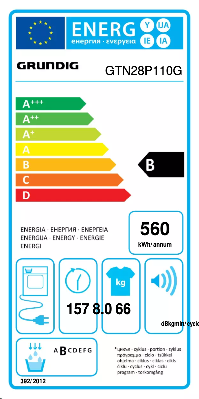 Page 1 de la notice Manuel utilisateur Grundig GTN28P110G