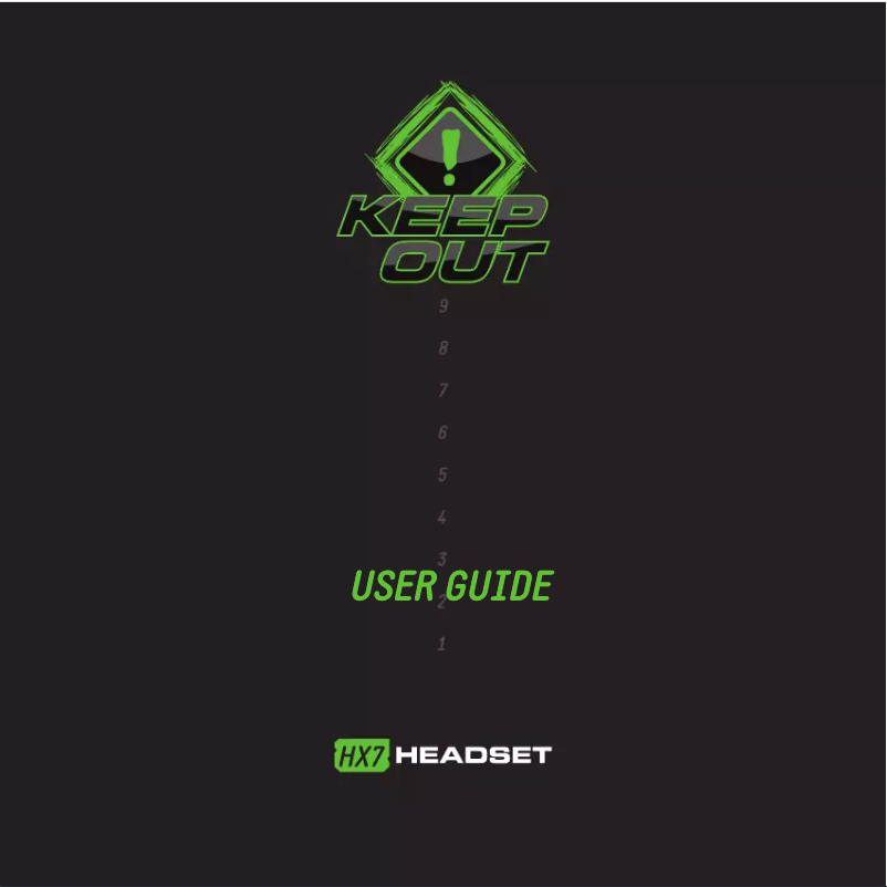 Página 1 del manual Manual de usuario KeepOut HX7