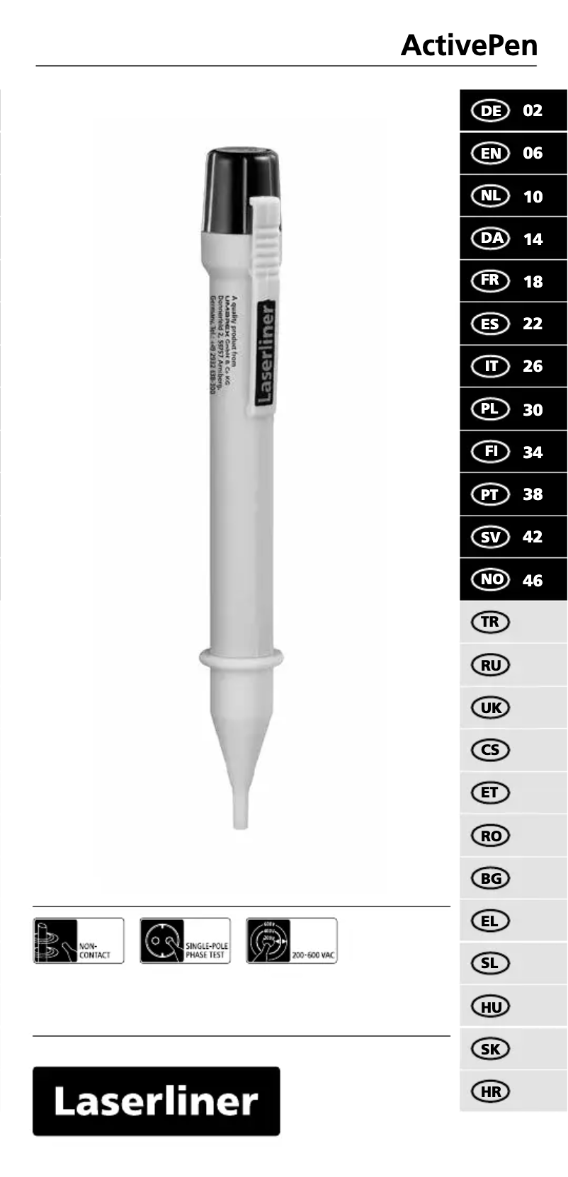 Page n°1 - Manuel utilisateur Laserliner ActivePen
