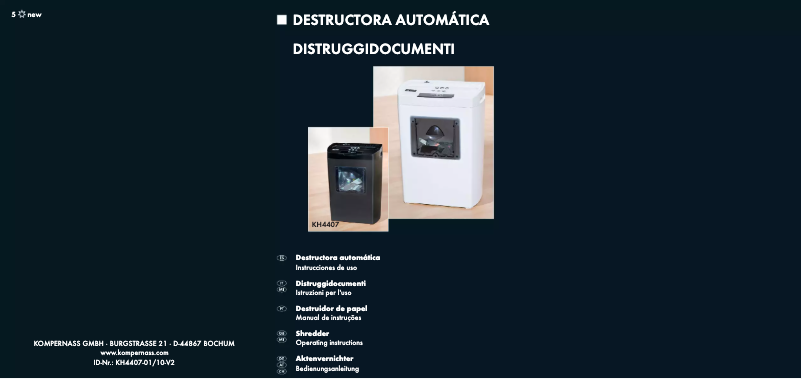 Page 1 de la notice Manuel utilisateur Lervia KH 4407