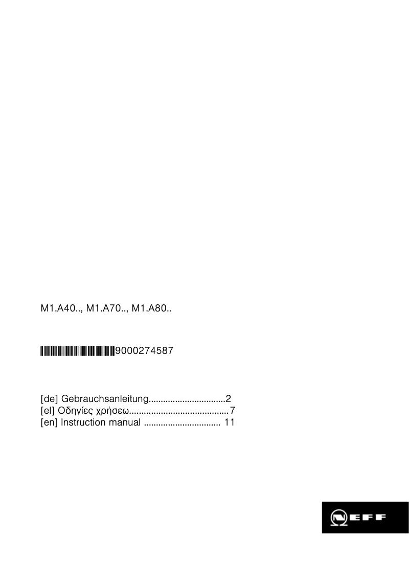 Image de la première page du manuel de l'appareil M13A80N0