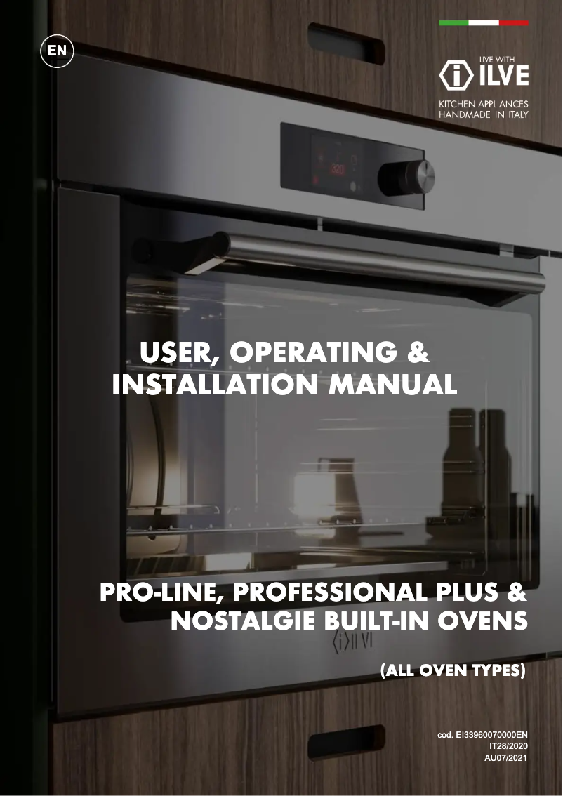 Page n°1 - Manuel utilisateur Ilve OV60S