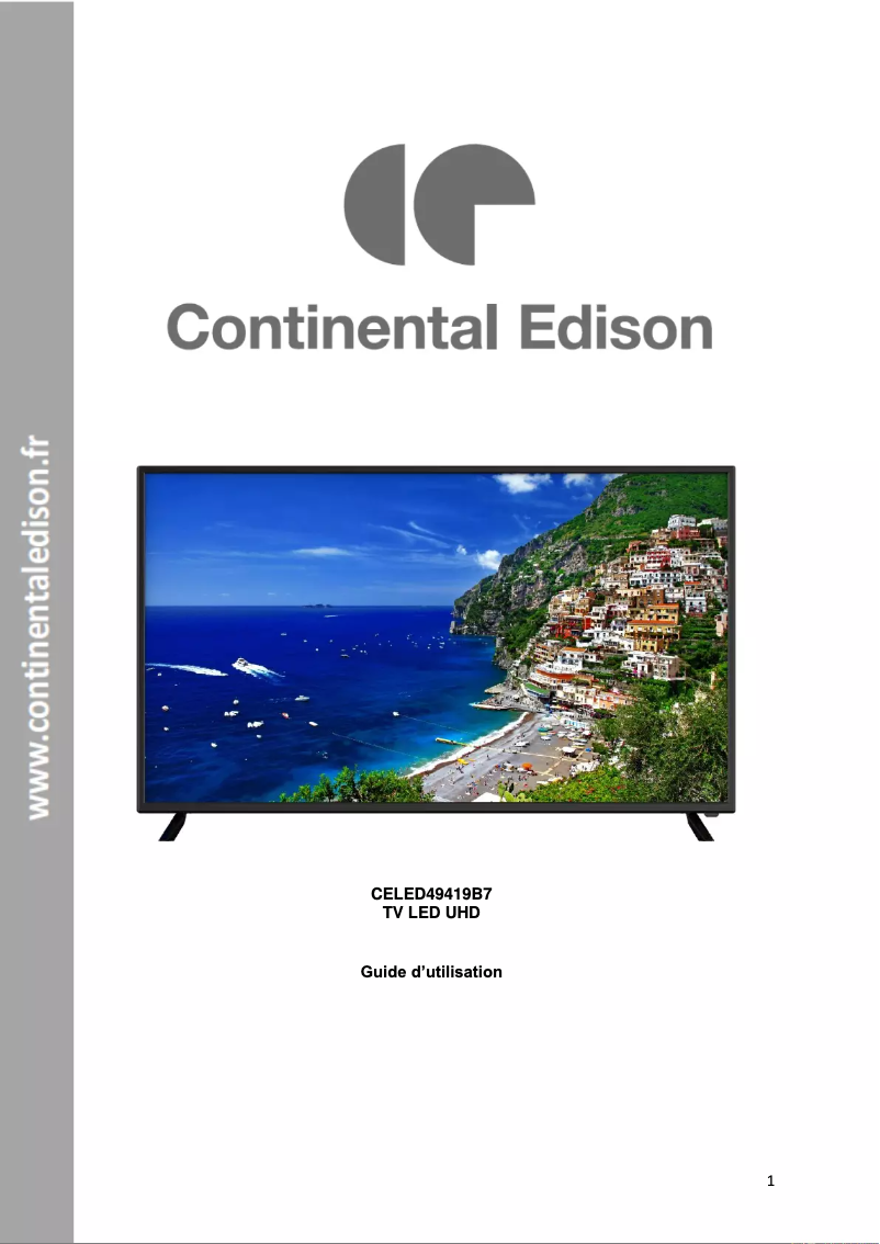 Image de la première page du manuel de l'appareil CELED49419B7