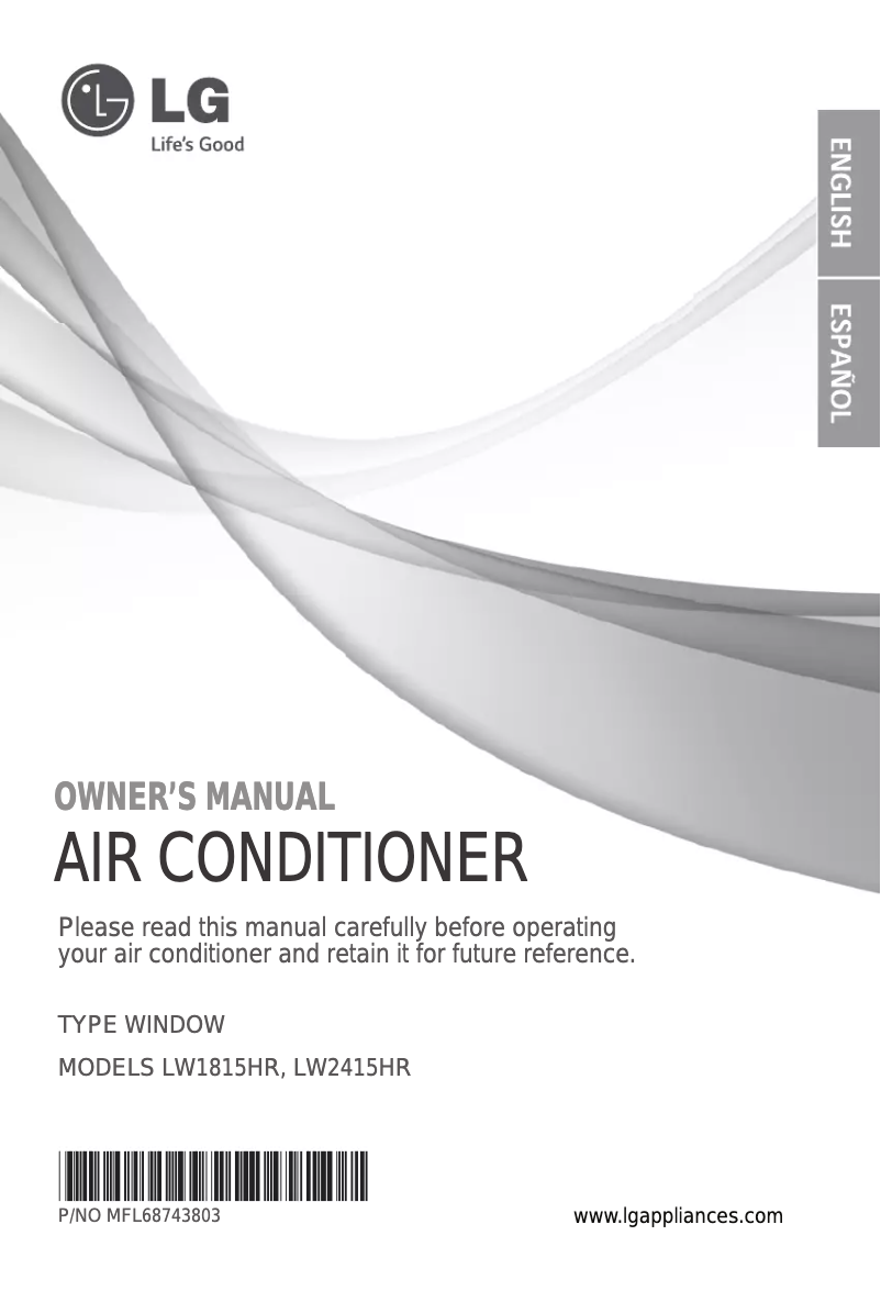 Image de la première page du manuel de l'appareil LW1815HR