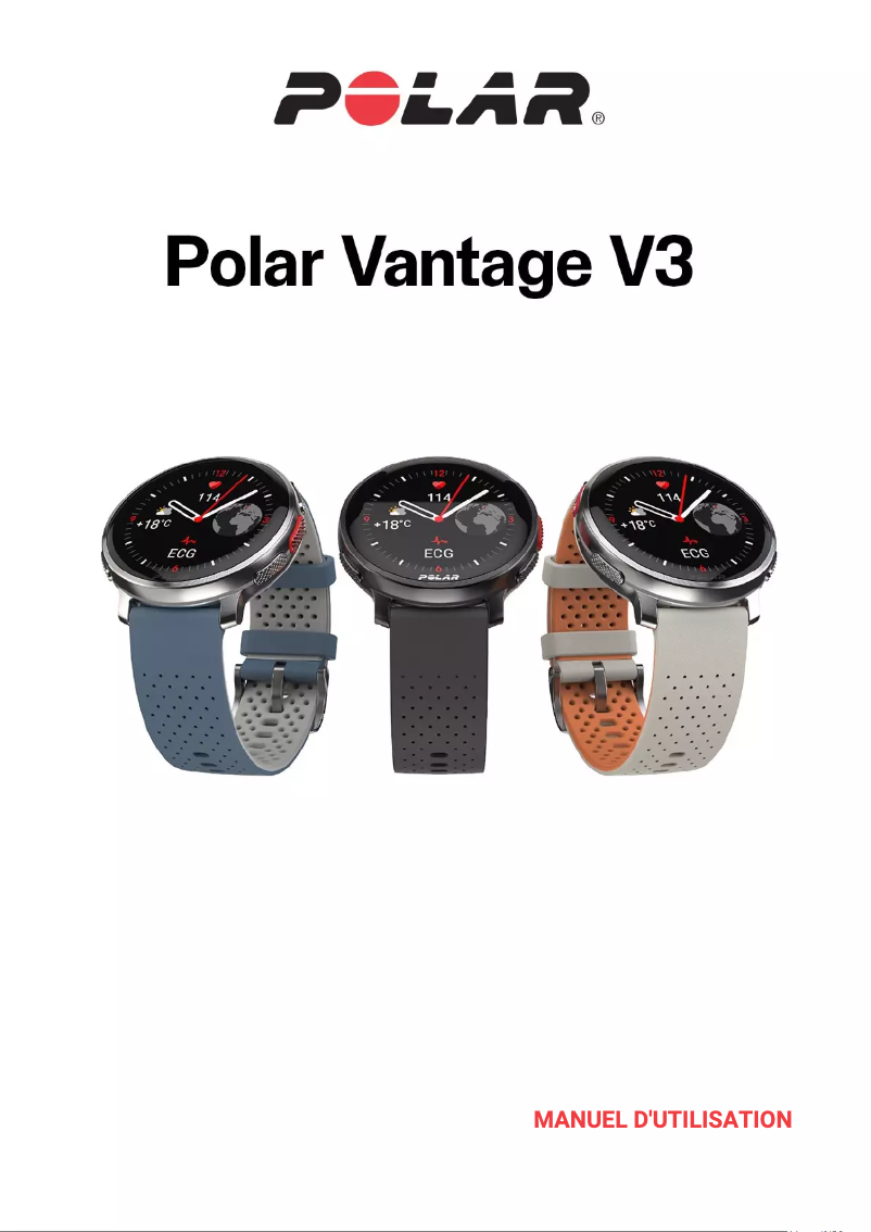 Page n°1 - Manuel utilisateur Polar Vantage V3