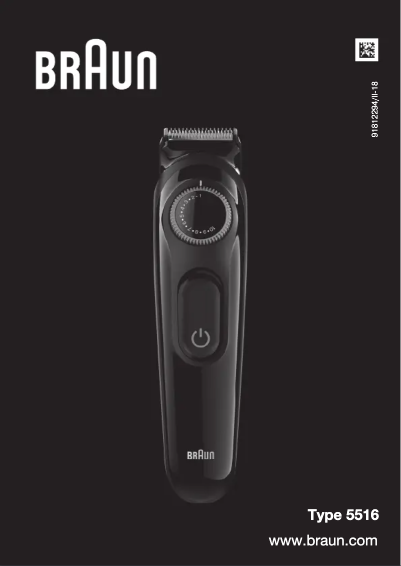 Page n°1 - Manuel utilisateur Braun BT3411