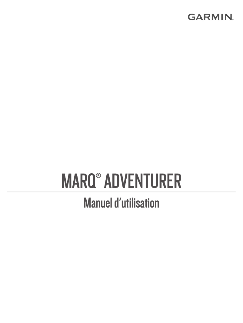 Image de la première page du manuel de l'appareil MARQ Adventurer