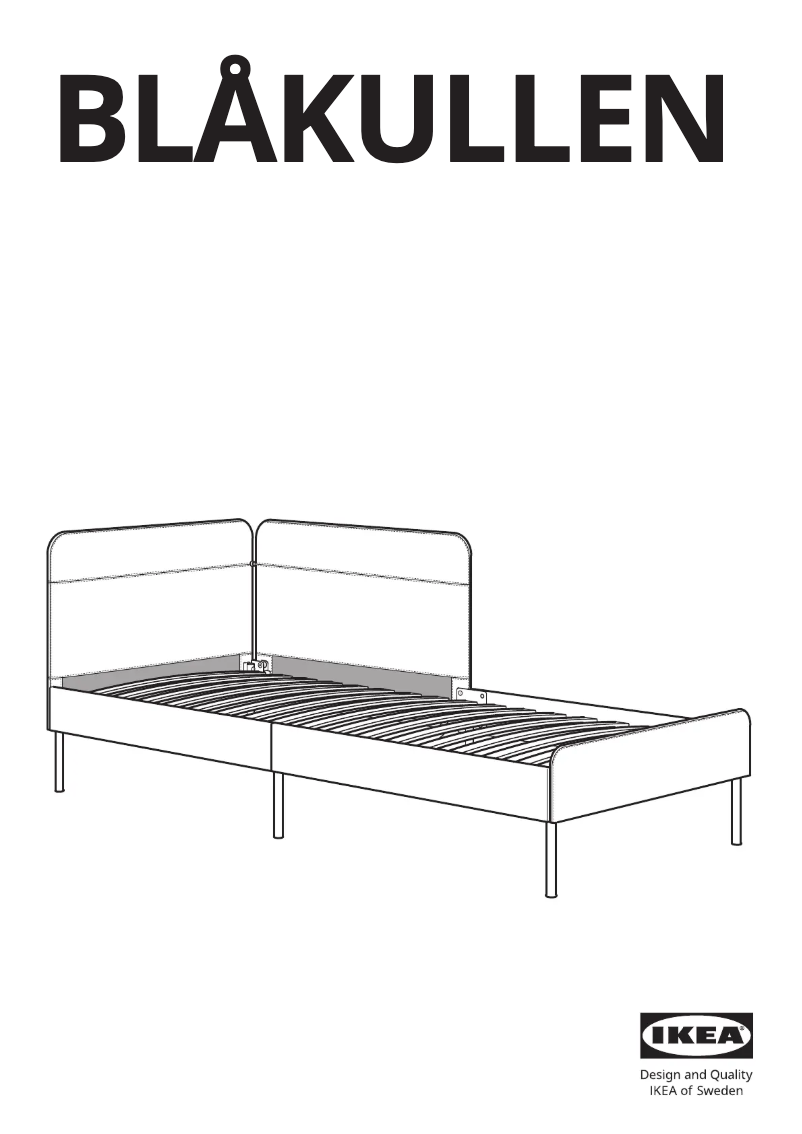 Page 1 de la notice Manuel utilisateur Ikea BLÅKULLEN 605.057.14