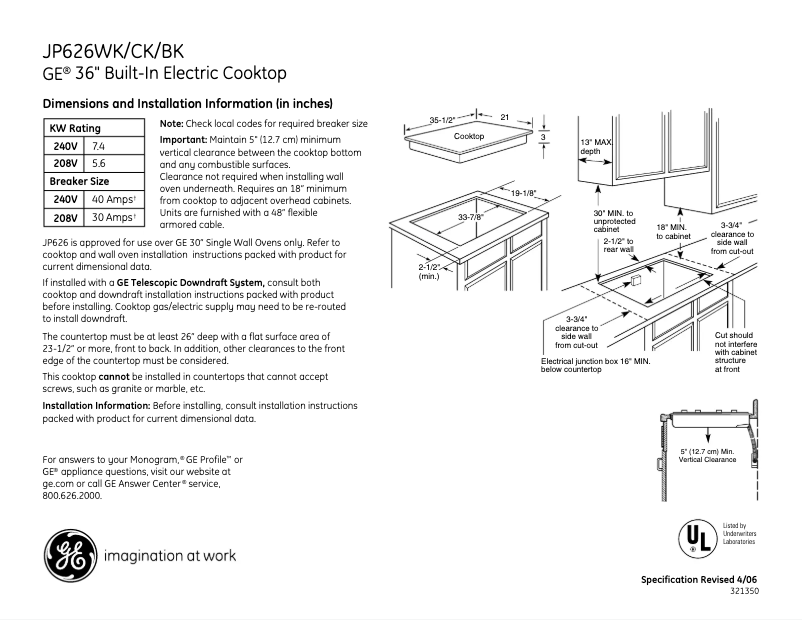 Image de la première page du manuel de l'appareil JP626BKBB