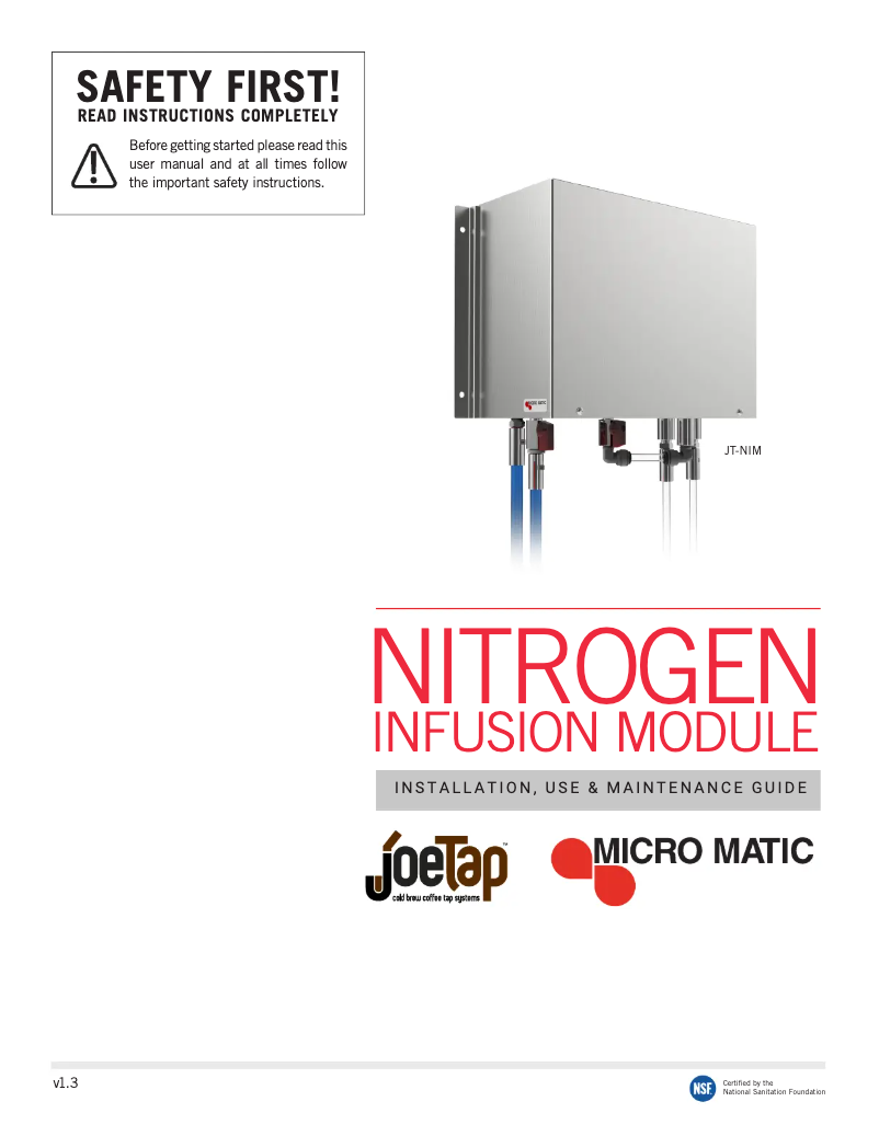 Page 1 de la notice Manuel utilisateur Micro Matic MDD23-E