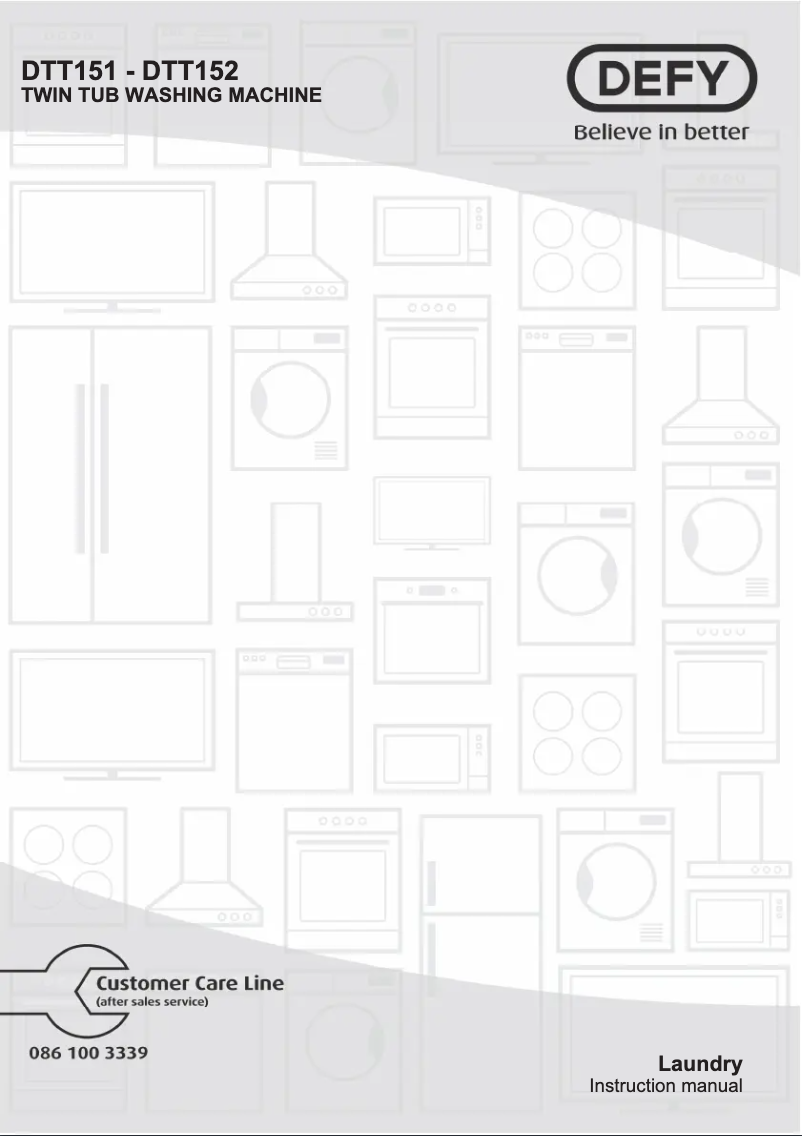 Page 1 de la notice Manuel utilisateur Defy DTT151