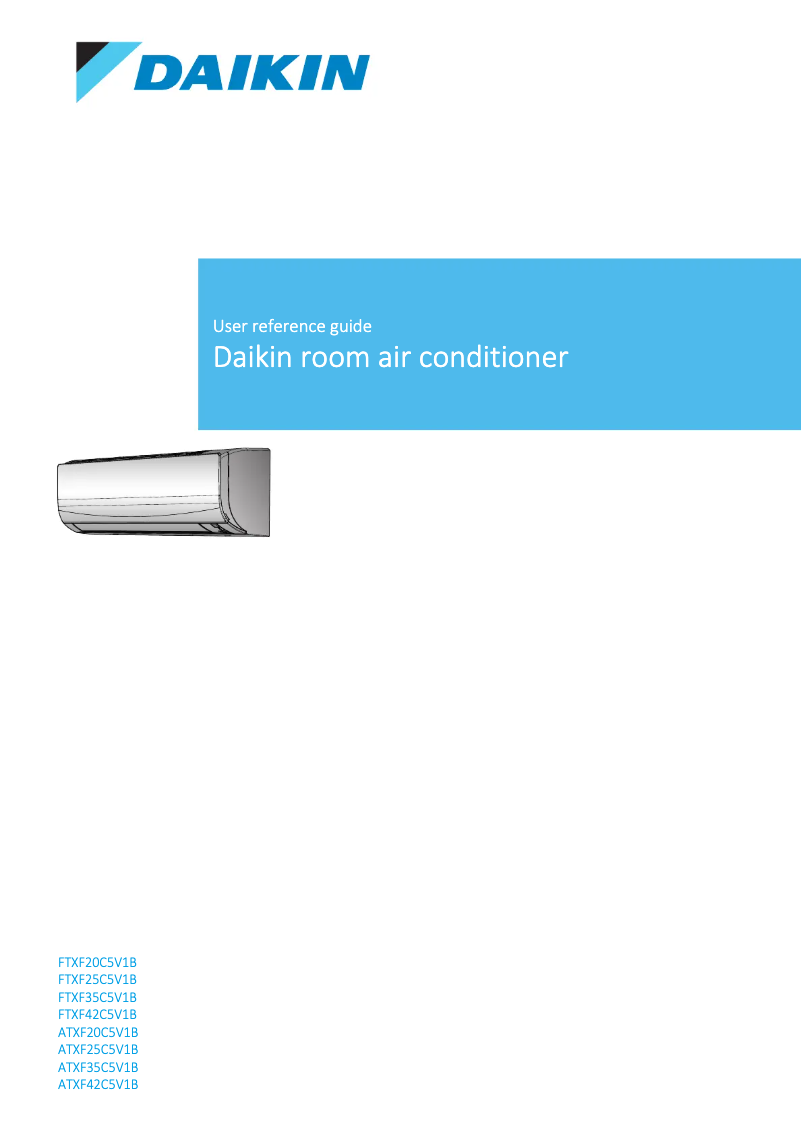 Page n°1 - Manuel utilisateur Daikin FTXF42C5V1B