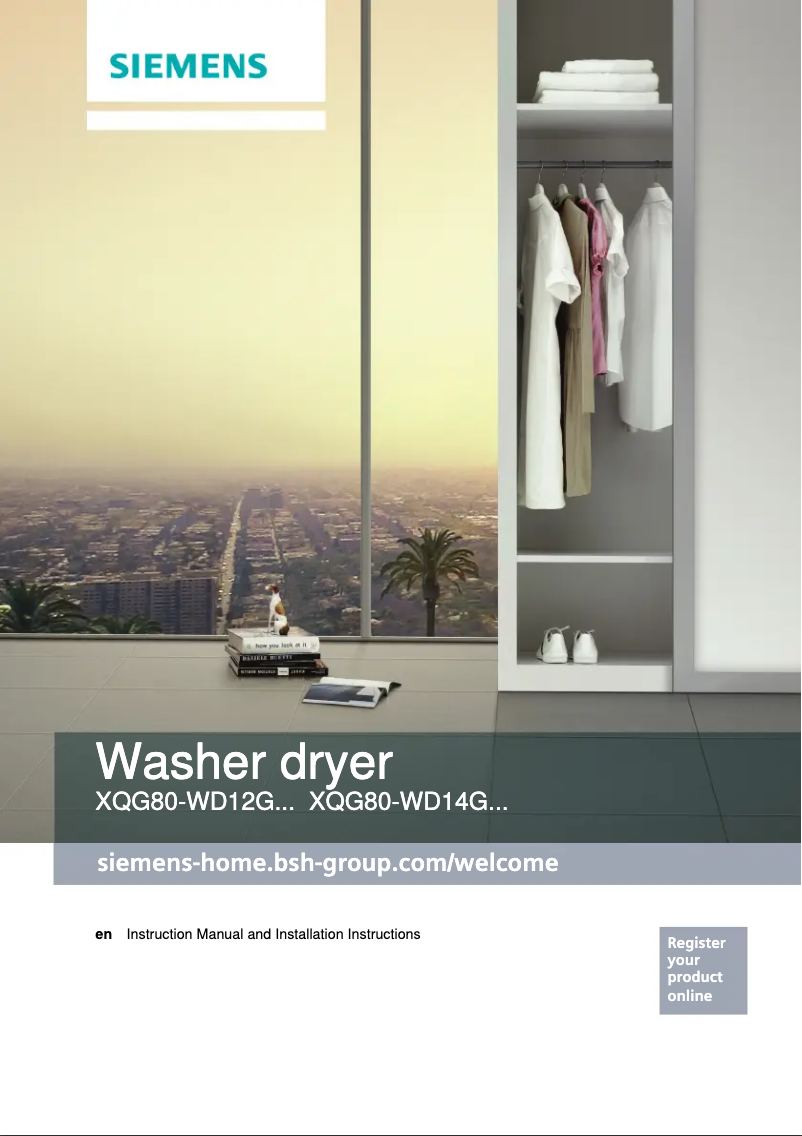 Page n°1 - Manuel utilisateur Siemens WD14G4E31W