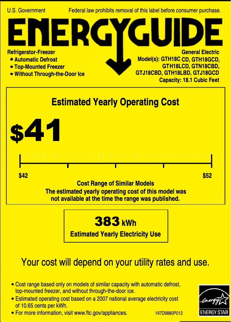 Image de la première page du manuel de l'appareil GTH18LCDBB
