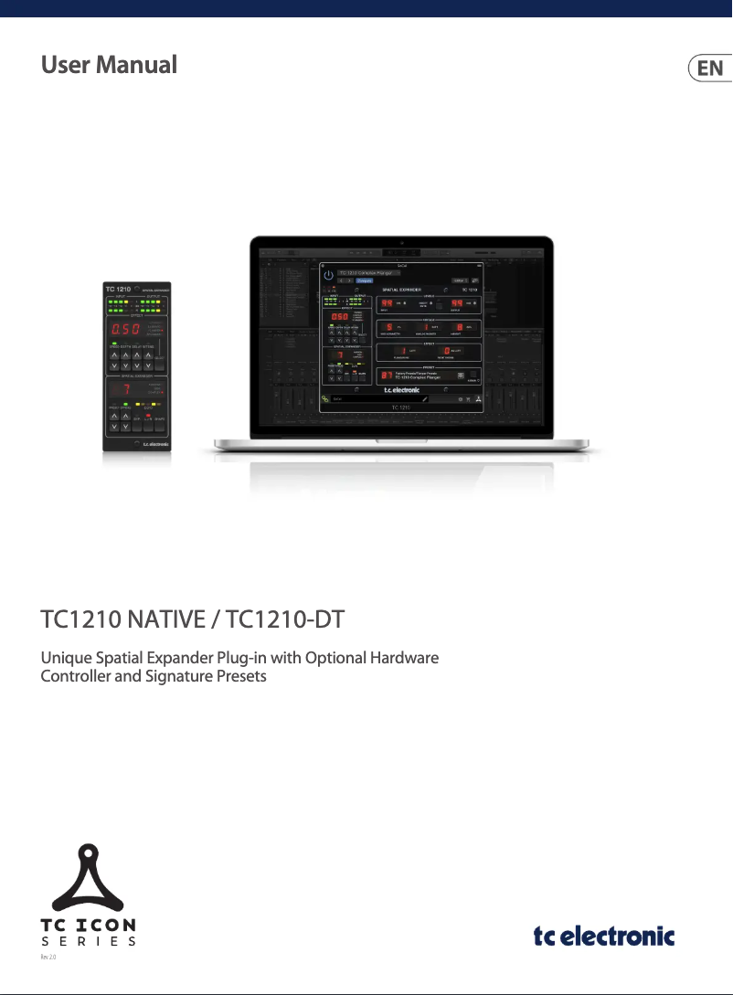 Page n°1 - Manuel utilisateur TC Electronic TC1210-DT