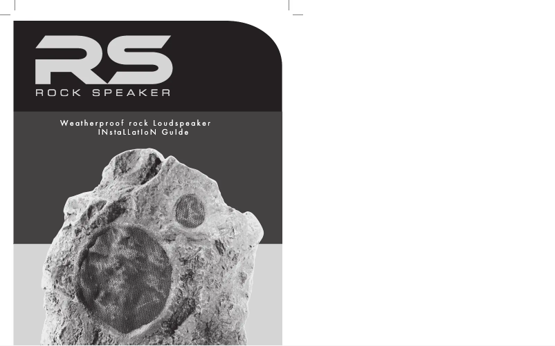 Image de la première page du manuel de l'appareil RS5 Pro