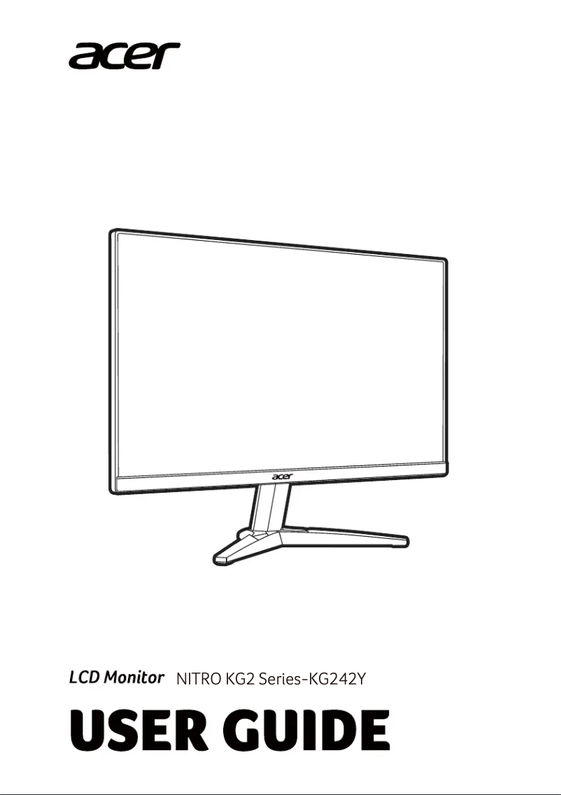 Page n°1 - Guide de démarrage rapide Acer KG242YS
