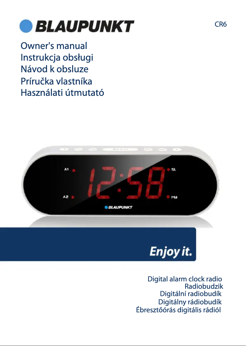 Page n°1 - Manuel utilisateur Blaupunkt CR6