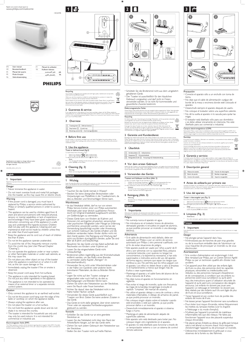Page n°1 - Manuel utilisateur Philips Daily Collection HD2598
