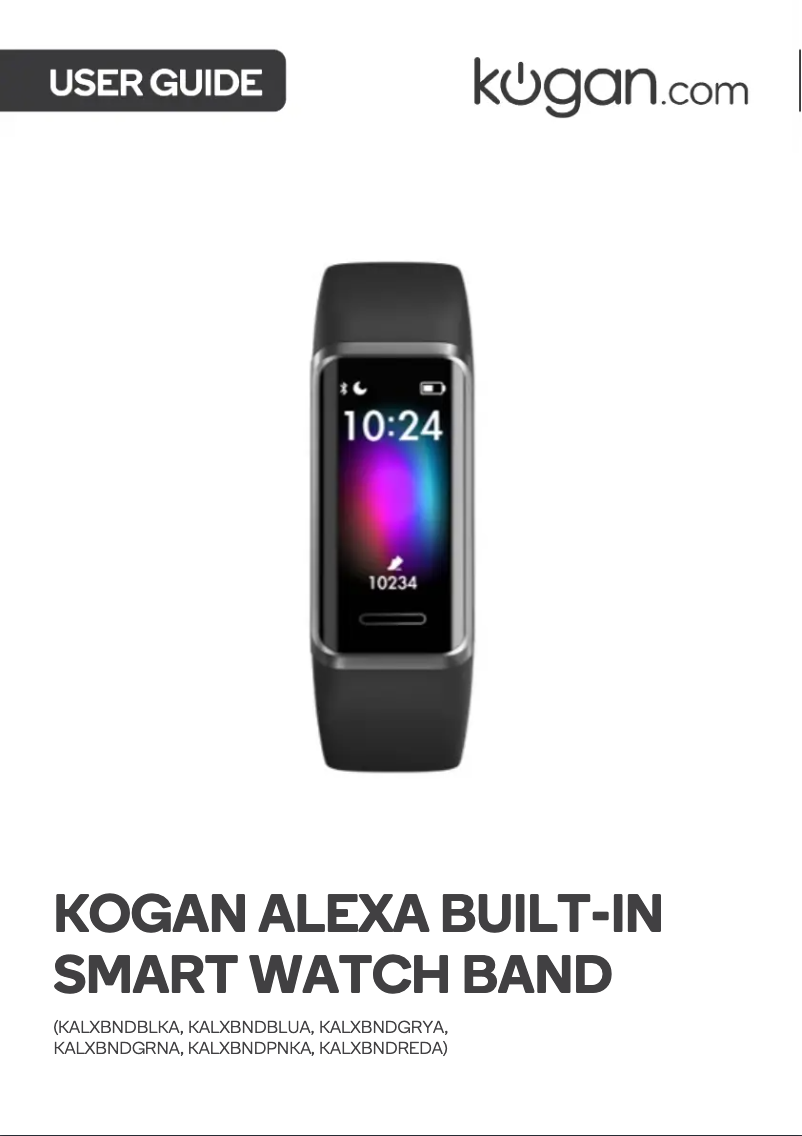 Image de la première page du manuel de l'appareil KALXBNDPNKA